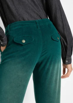 Pantalón de pana elástico de corte ancho