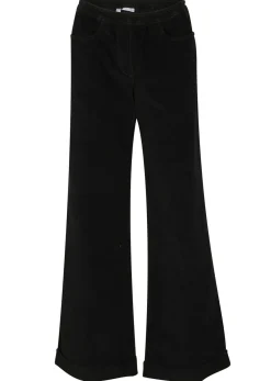 Pantalón de pana elástico y ancho, high waist