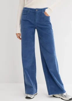 Pantalón de pana en mezcla de algodón elástico