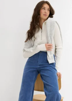 Pantalón de pana en mezcla de algodón elástico