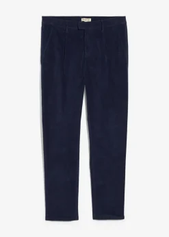 Pantalón de pana regular fit confeccionado en algodón orgánico reciclable elástico, tapered