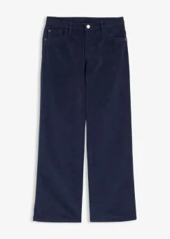 Pantalón de pana suave de algodón orgánico reciclable y elástico