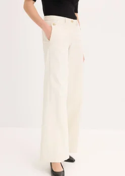 Pantalón de pernera ancha con elástico