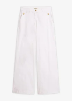 Pantalón de pernera ancha con elástico