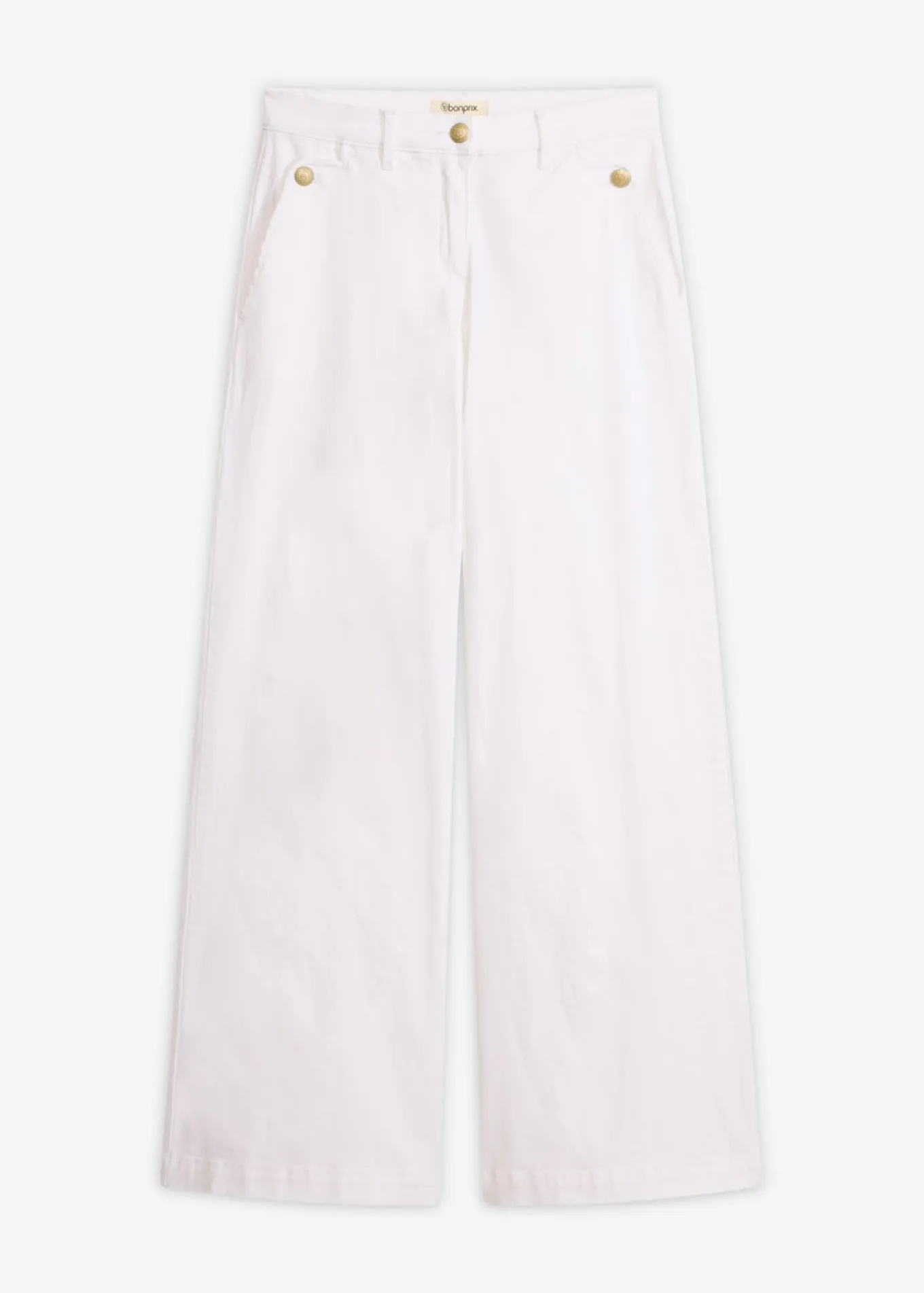 Pantalón de pernera ancha con elástico
