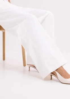 Pantalón de pernera ancha con elástico