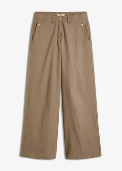 Pantalón de pernera ancha con elástico