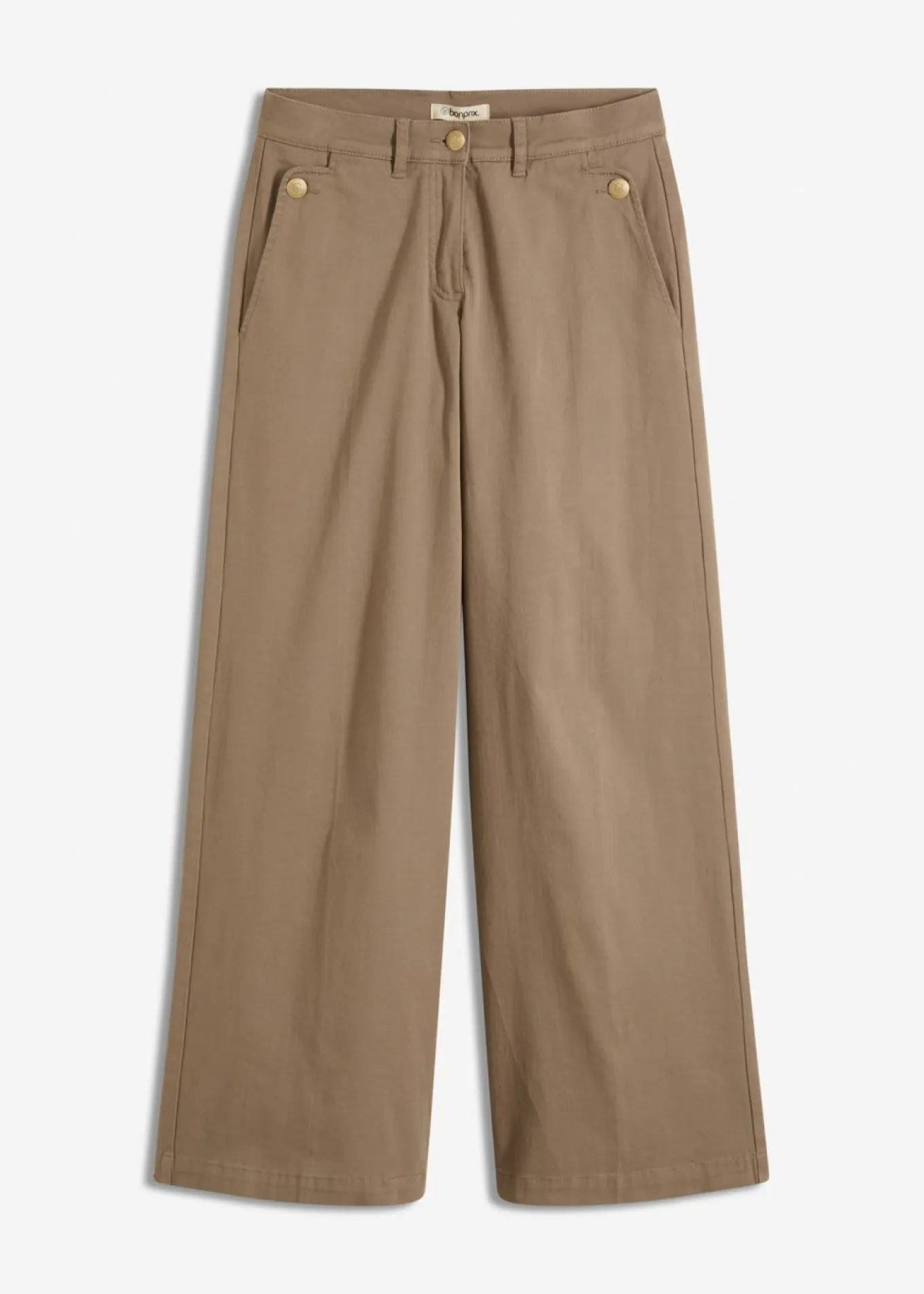 Pantalón de pernera ancha con elástico