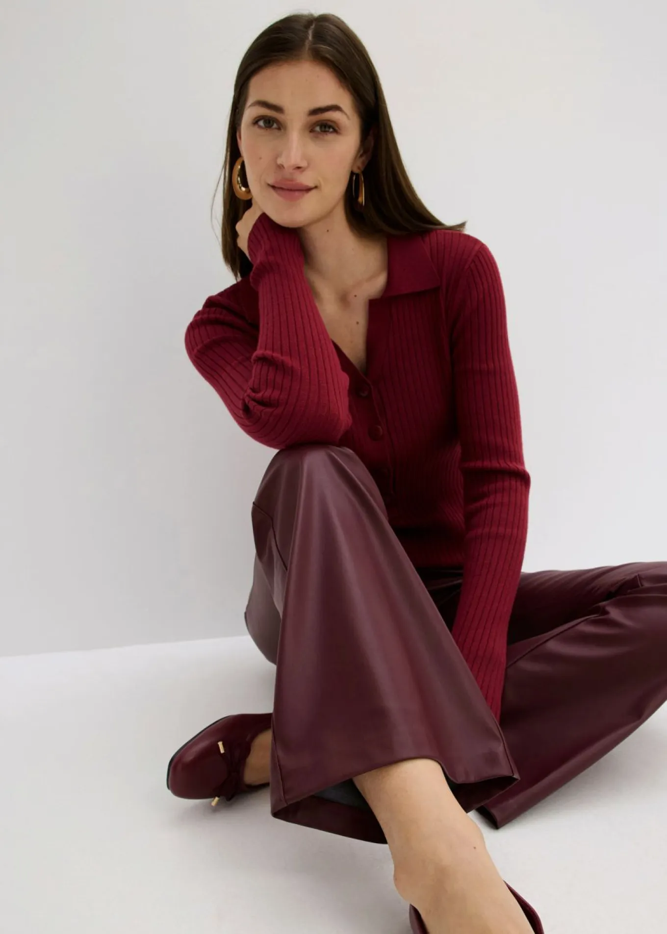 Pantalón de piel sintética
