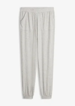 Pantalón de pijama de suave canalé de viscosa