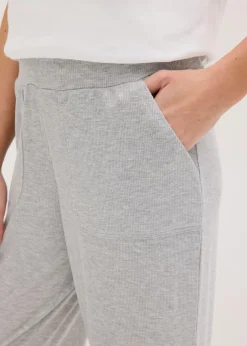 Pantalón de pijama de suave canalé de viscosa