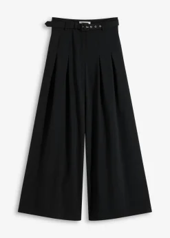 Pantalón de pinzas con cinturón (2 piezas)
