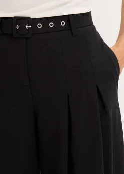 Pantalón de pinzas con cinturón (2 piezas)