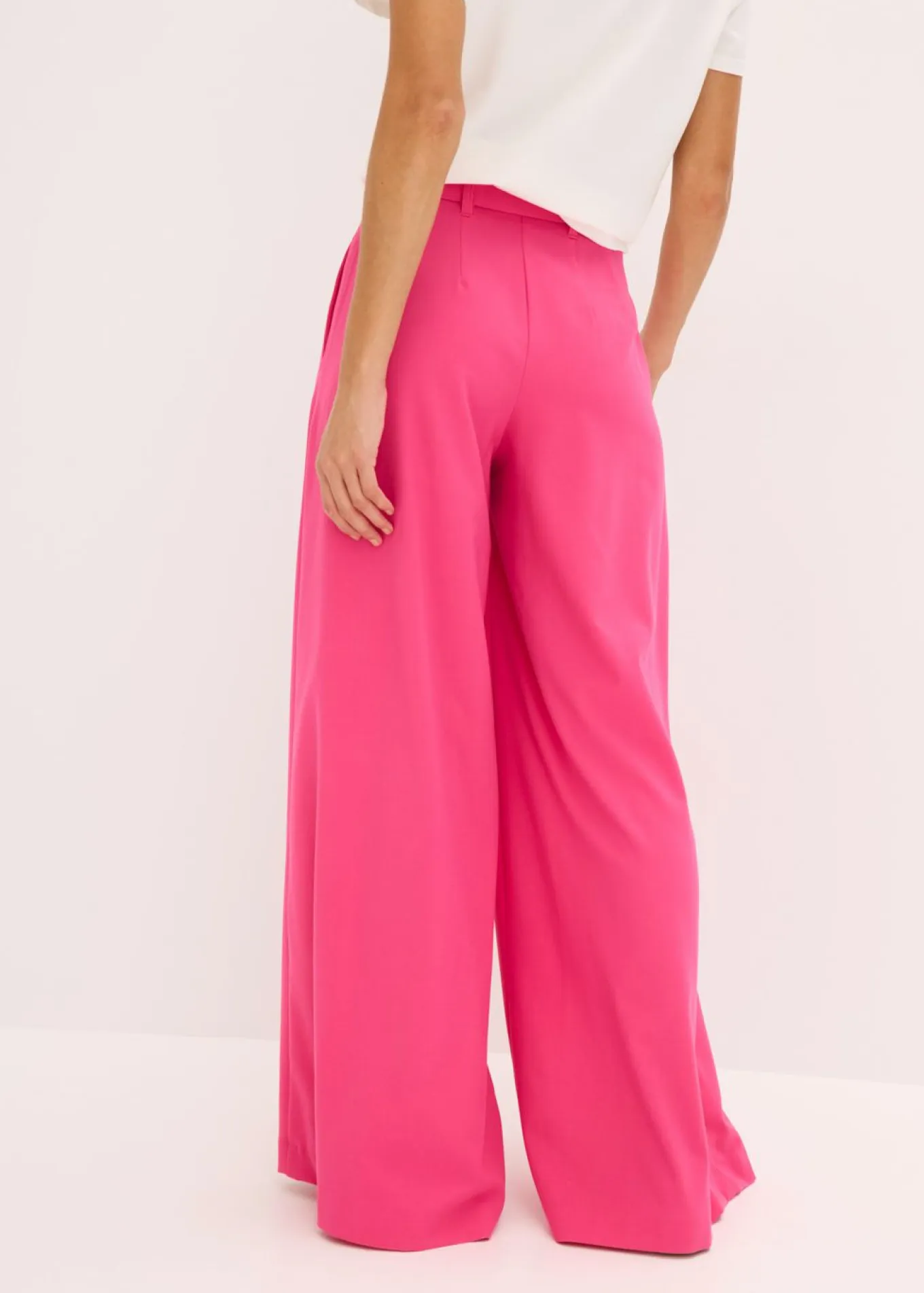 Pantalón de pinzas con cinturón (2 piezas)