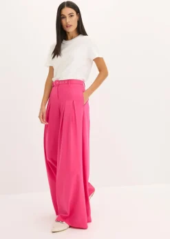 Pantalón de pinzas con cinturón (2 piezas)