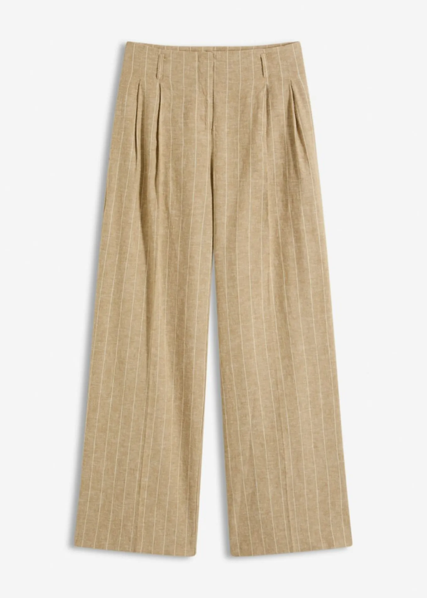 Pantalón de pinzas con contenido de lino