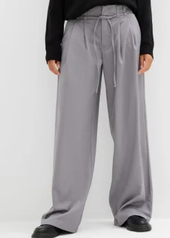 Pantalón de pinzas con cordón