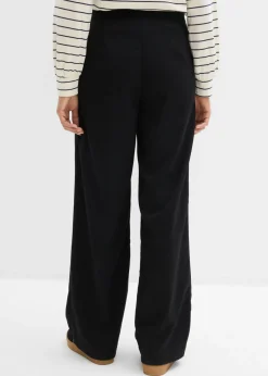 Pantalón de pinzas con viscosa