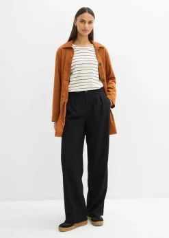 Pantalón de pinzas con viscosa