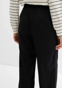 Pantalón de pinzas con viscosa