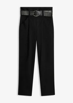 Pantalón de pinzas de algodón
