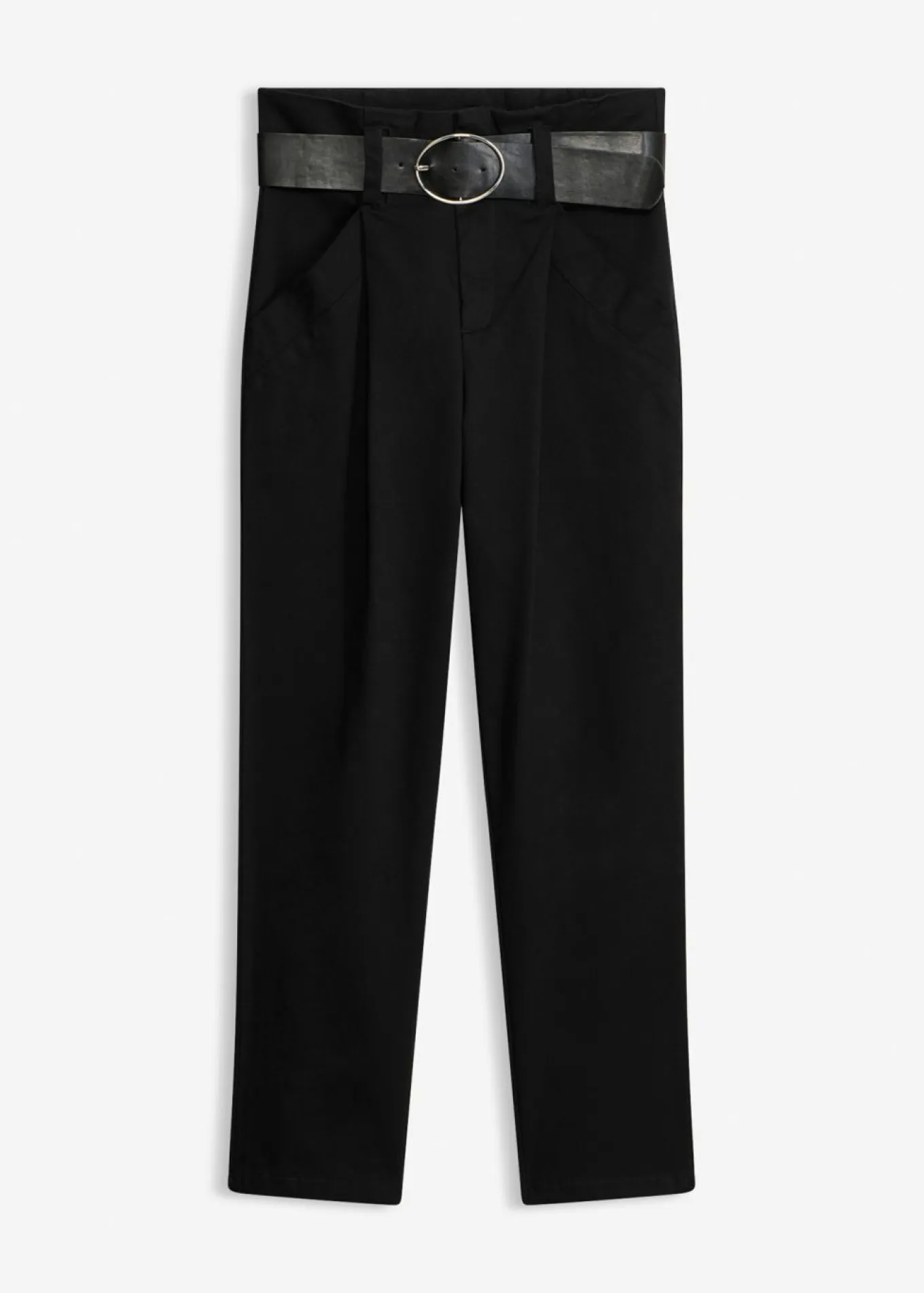 Pantalón de pinzas de algodón