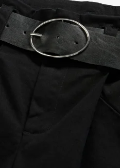 Pantalón de pinzas de algodón