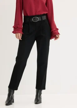Pantalón de pinzas de algodón