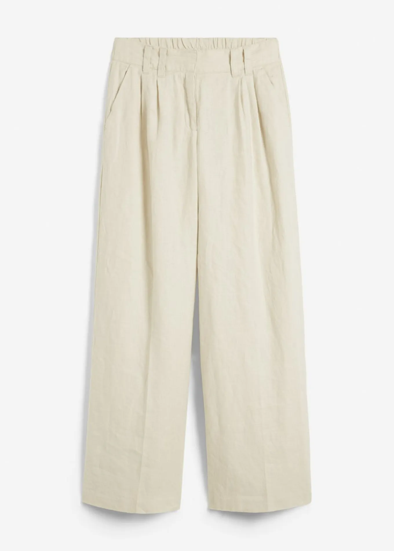 Pantalón de pinzas de lino puro