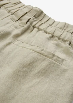 Pantalón de pinzas de lino puro