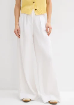 Pantalón de pinzas de lyocell fluido