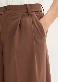 Pantalón de pinzas de mezcla de viscosa fluida