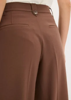 Pantalón de pinzas de mezcla de viscosa fluida