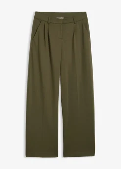 Pantalón de pinzas de mezcla de viscosa