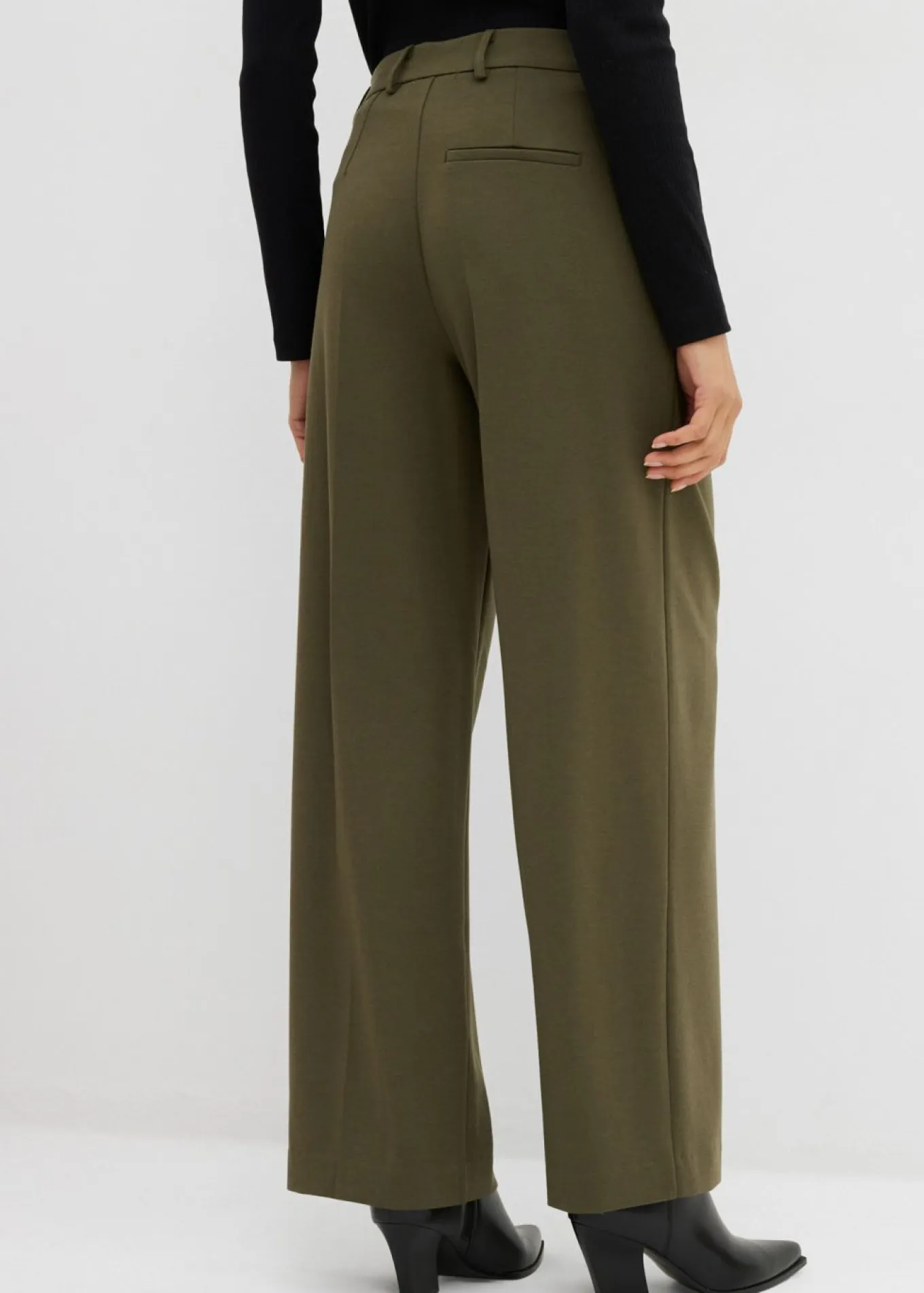 Pantalón de pinzas de mezcla de viscosa