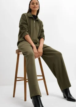 Pantalón de pinzas de mezcla de viscosa