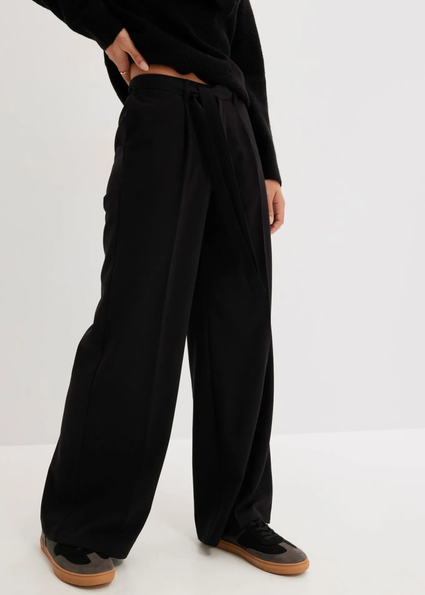 Pantalón de pinzas de mezcla de viscosa
