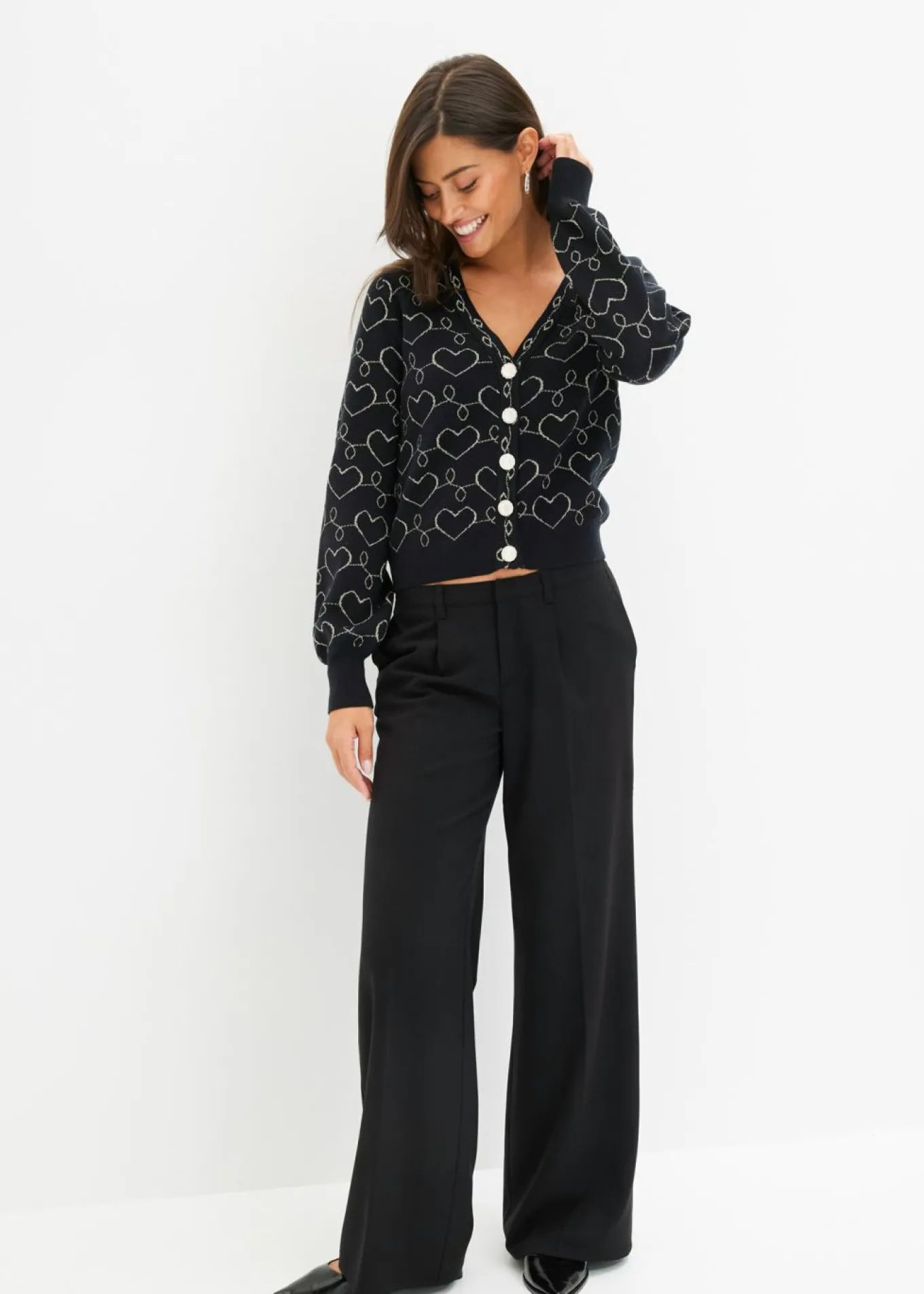 Pantalón de pinzas de mezcla de viscosa