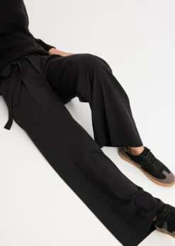 Pantalón de pinzas de mezcla de viscosa