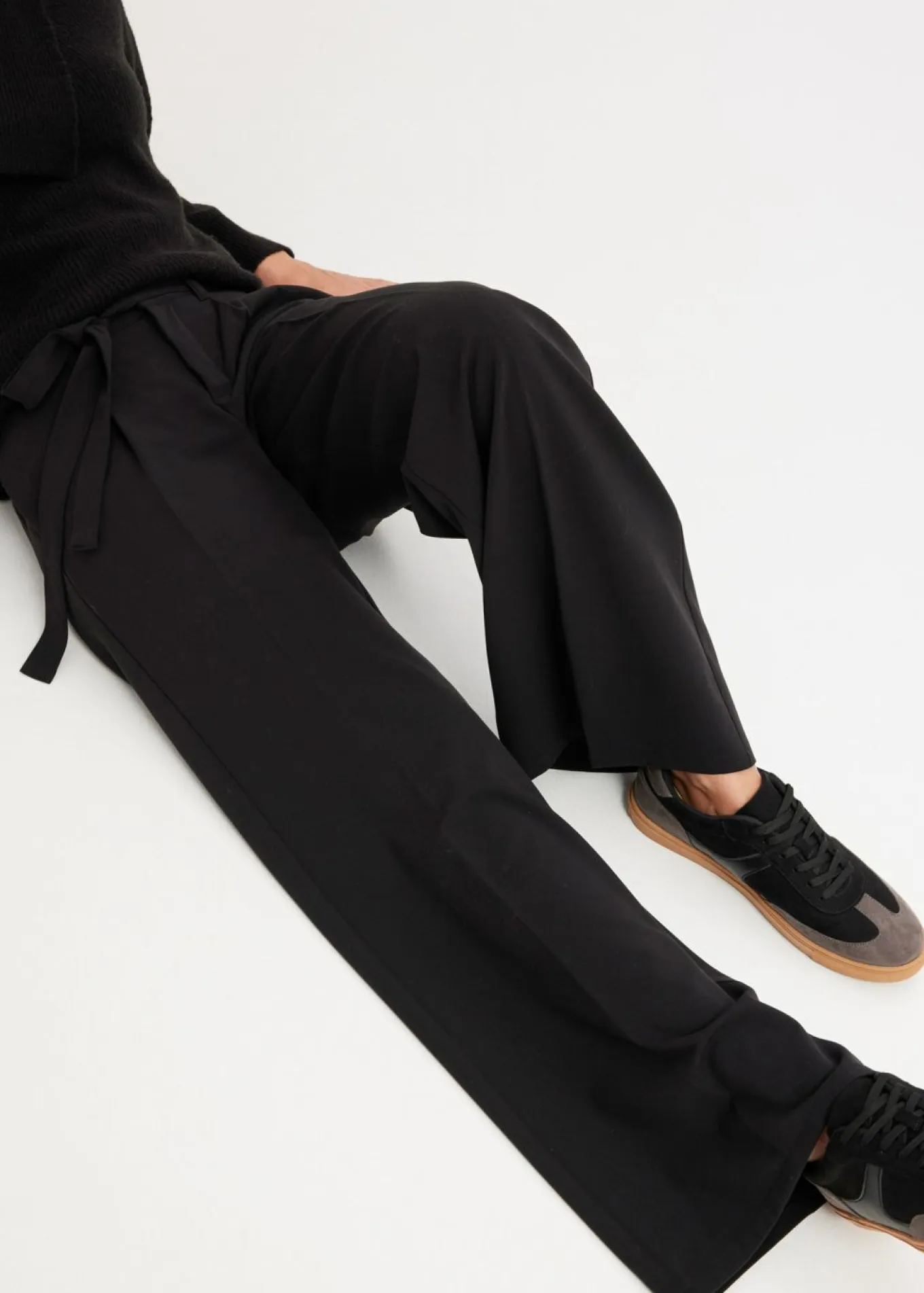 Pantalón de pinzas de mezcla de viscosa