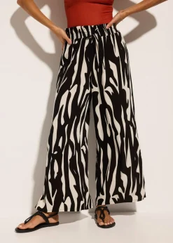Pantalón de playa de viscosa fluida
