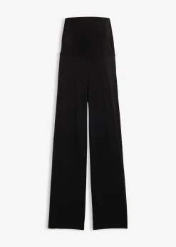 Pantalón de punto 2 en 1 con cinturilla doblada para durante y después del embarazo