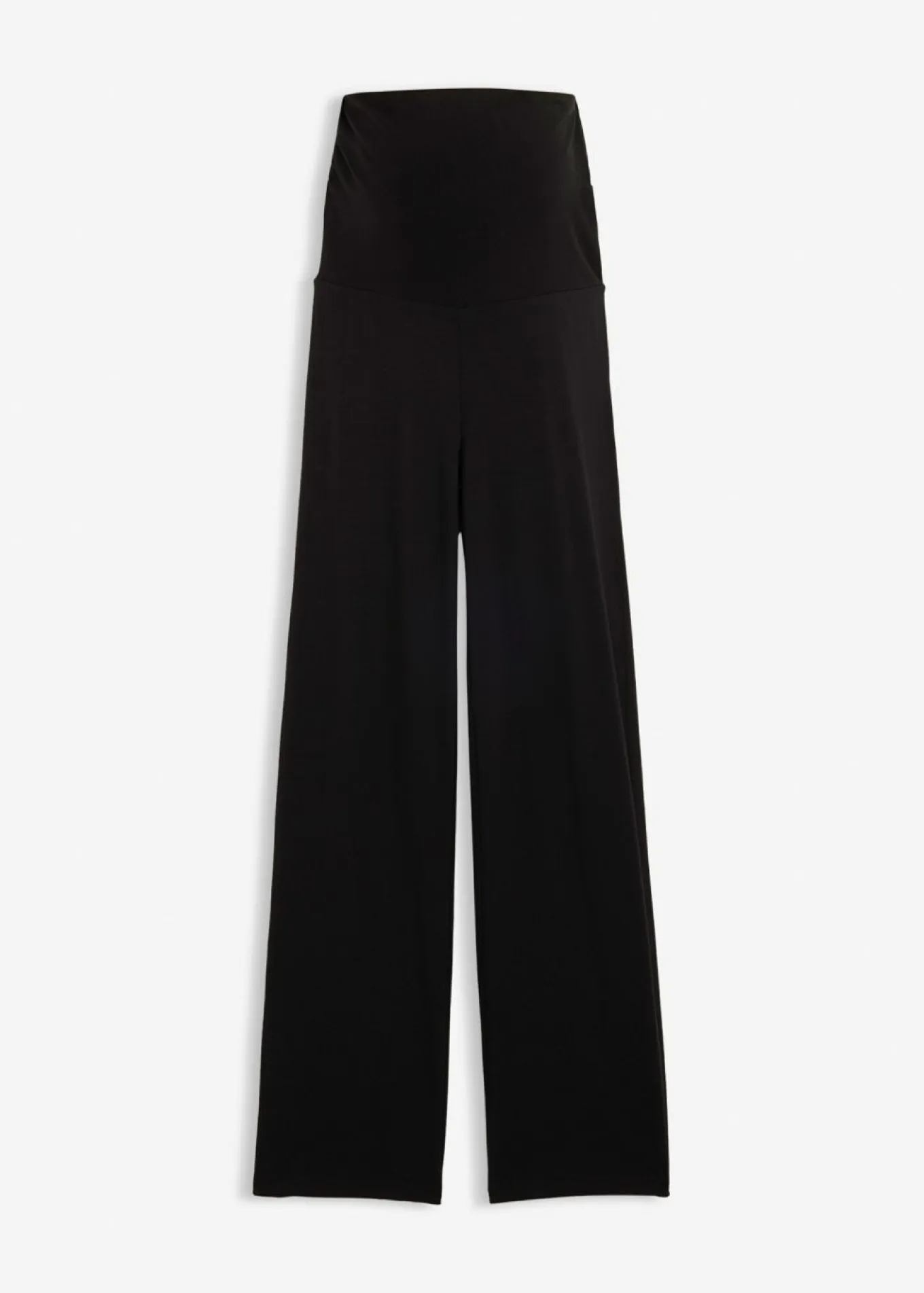 Pantalón de punto 2 en 1 con cinturilla doblada para durante y después del embarazo
