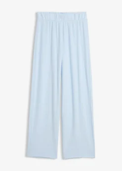 Pantalón de punto con aspecto de punto