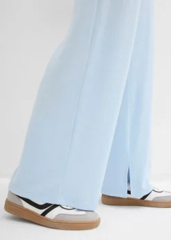 Pantalón de punto con aspecto de punto