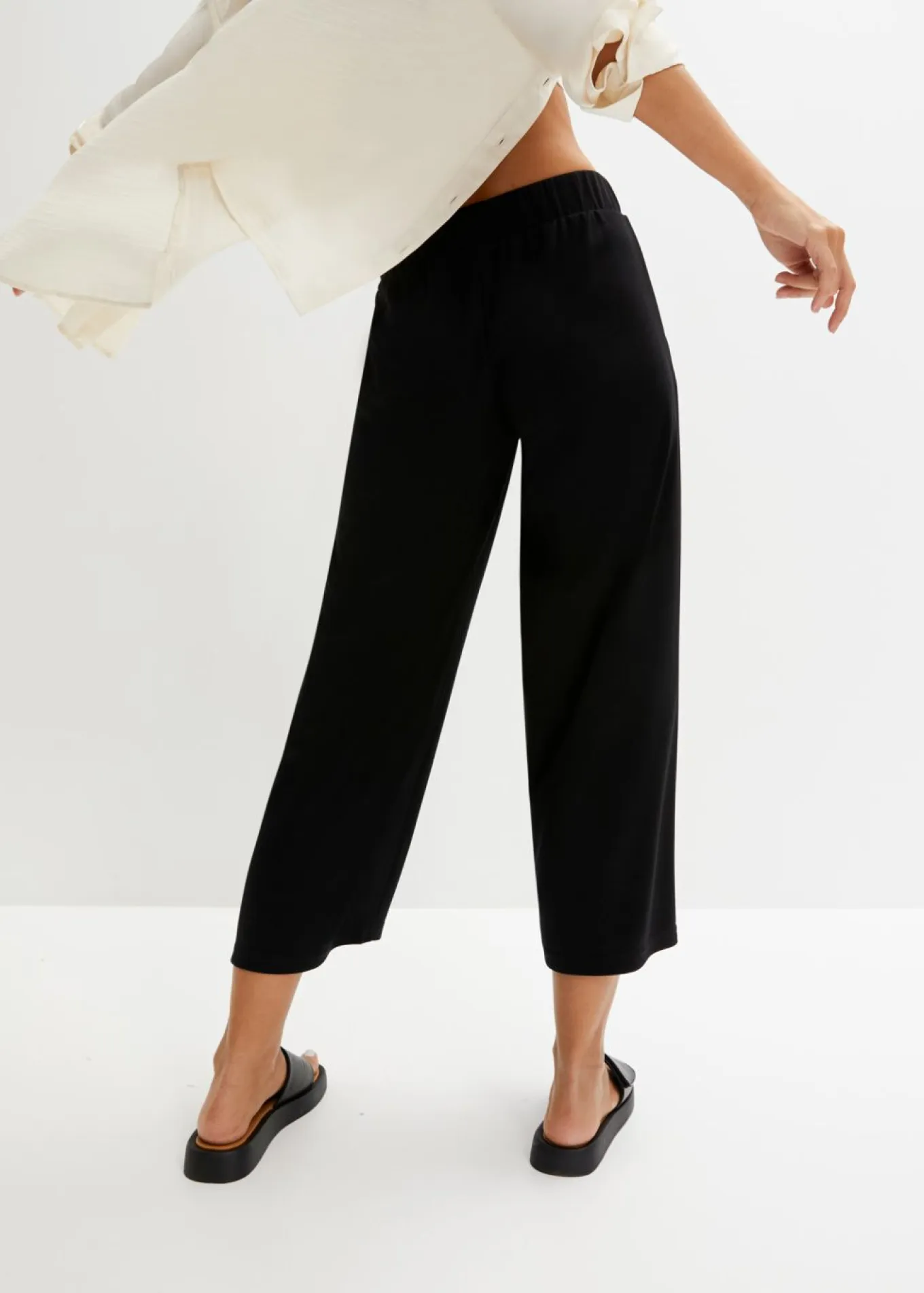 Pantalón de punto con cinturilla cómoda