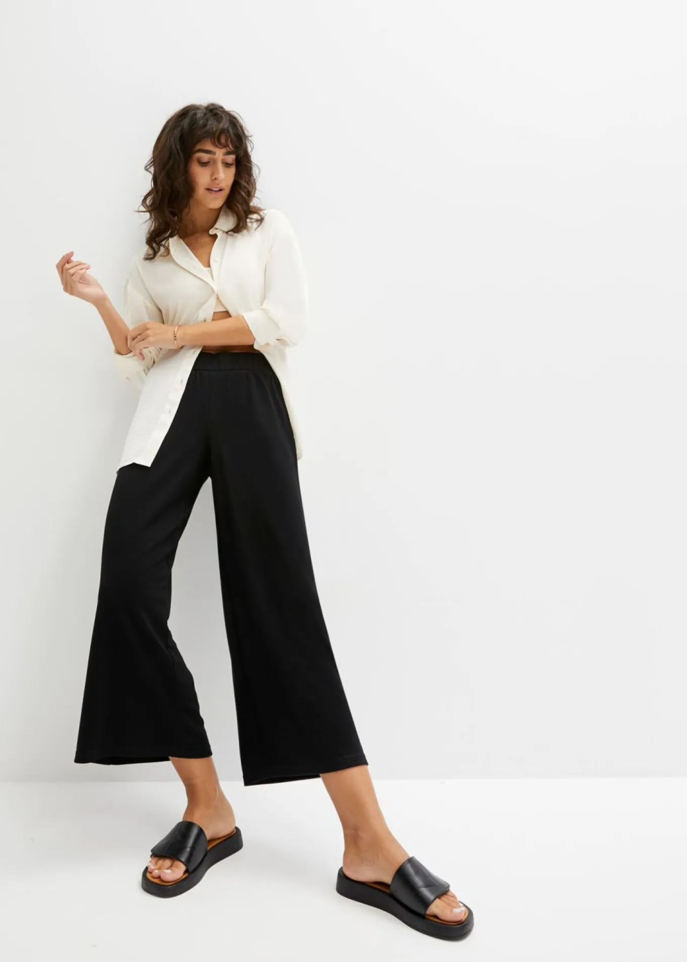 Pantalón de punto con cinturilla cómoda