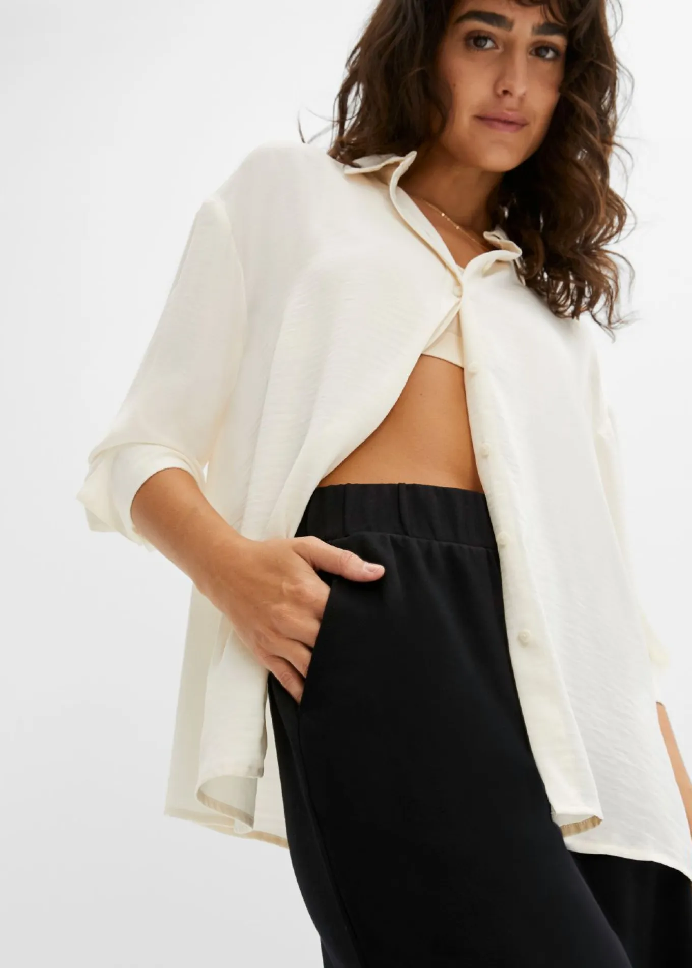 Pantalón de punto con cinturilla cómoda