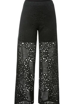 Pantalón de punto con cinturilla elástica