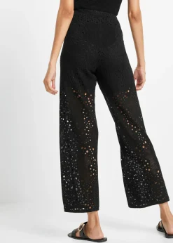 Pantalón de punto con cinturilla elástica